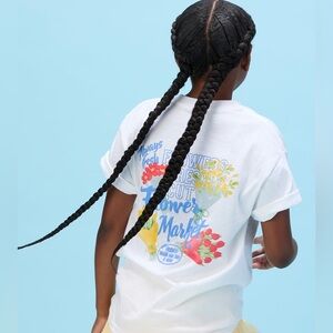 FULL TILT Flower Market Puff Ink Girls Boyfriend Tee XL